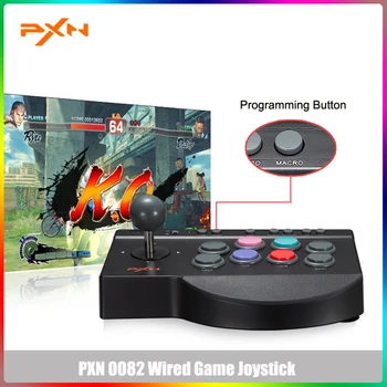 

PXN 0082 Gamepad Arcade Wired Joystick Game Controller USB Interface For PC PS3 PS4 Xbox One Gaming Support Nintendo Switch