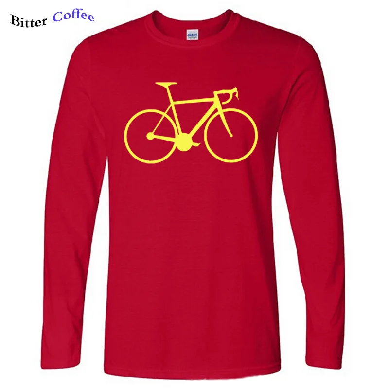 Новейшая Мужская Осенняя повседневная мужская одежда для гонок дорожный Байкерский цикл Мужская футболка отличного качества забавные мужские хлопковые футболки XS-2XL