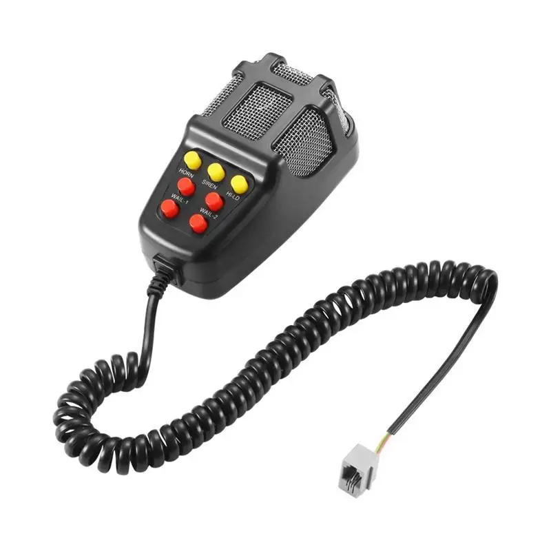 Onever Car Alarm Horn 7 Tone Sound Car Recording Emergency Siren Horn Mic PA Speaker System Emergency Amplifier Hooter Universal