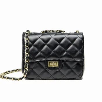 

Women's Shoulder Bags New Small Fragrant Diamond Bag Chain Bag Sheepskin Ladies Crossbody Bag