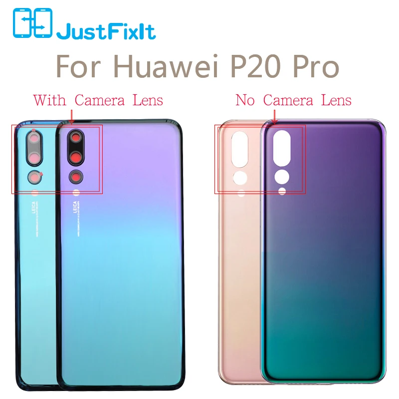 Замена для huawei P20 Pro Задняя стеклянная крышка с объективом камеры для huawei P20 Pro крышка батареи Задняя Дверь Корпус чехол