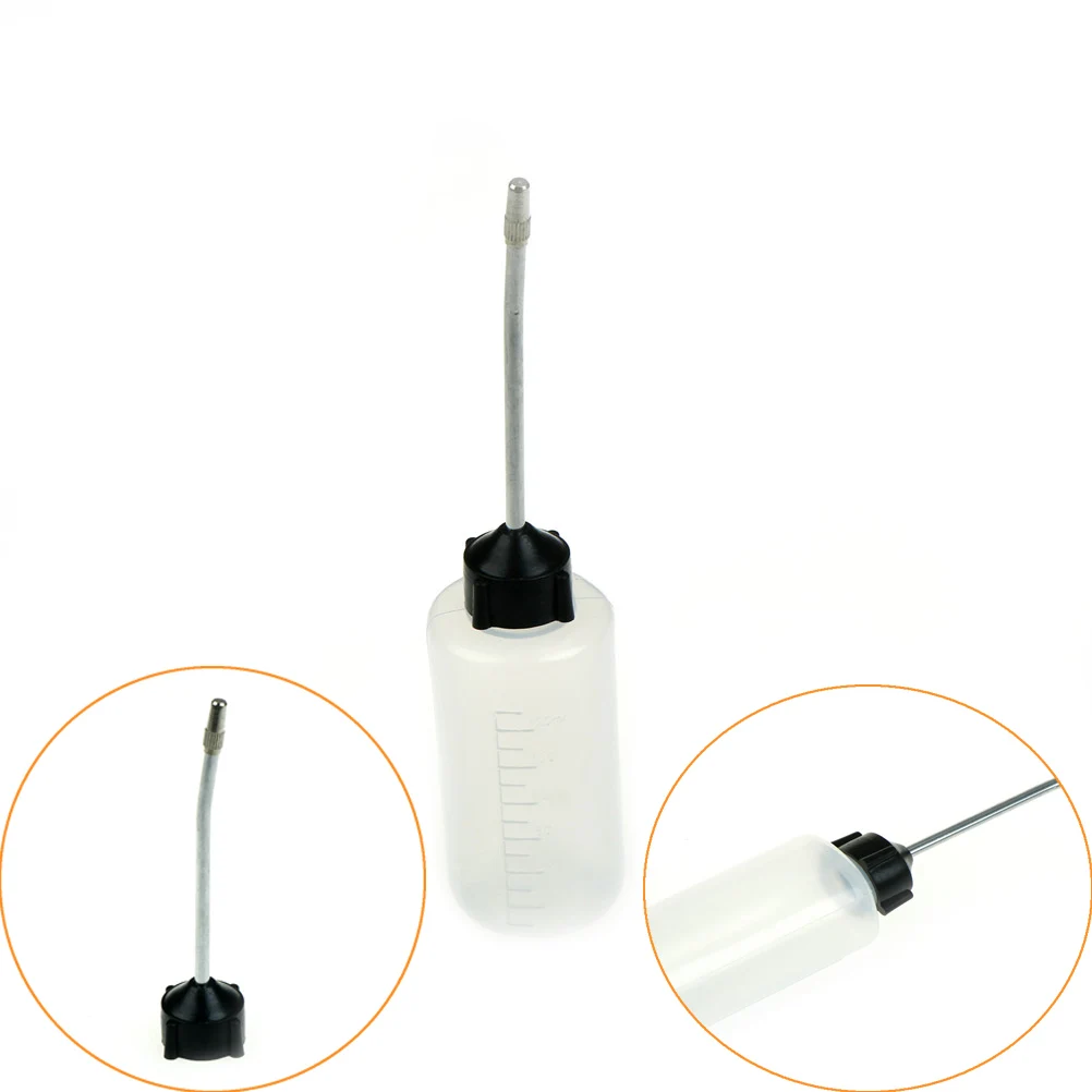 120ml Long Mouth Clear Oil Bottle Plastic Sewing Machine Empty Iron