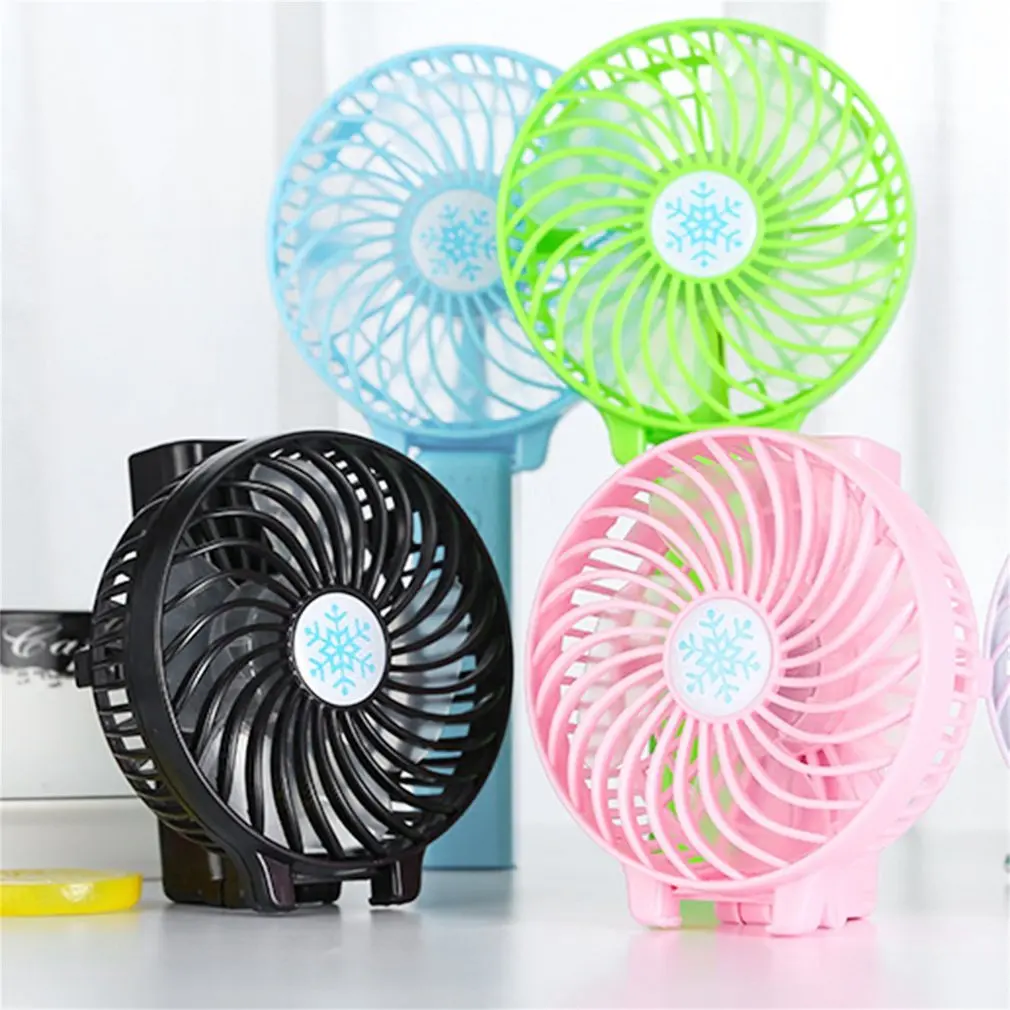 USB Rechargeable Handheld Fan Mini Adjustable Fan Hand Bar Desktop Fan