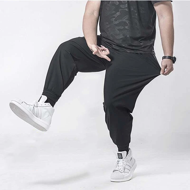 8XL Oversize Pants Men Casual Pants Sweatpants Baggy Clothing Sports Joggers Jogging Quick Dry Black Trousers For Men Men Pants