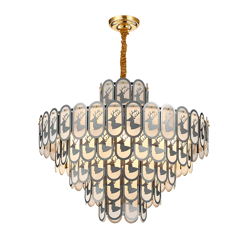 

North Europe Post Modern Simple Chandelier Home Lamp Creative Light Luxury Chandelier Individual Art Simple Villa Living Room