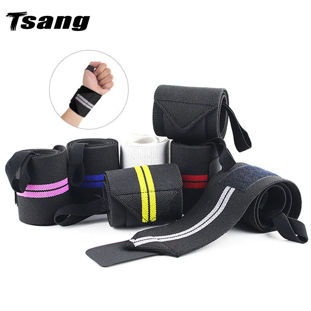 1PCS Wristband Wrist Support Weight Lifting Gym Training Wrist Support Brace Straps Crossfit Hand Protection Wristbands