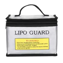 Sac de chargeur de batterie Portable Lipo sac de sécurité ignifuge antidéflagrant pour le stockage de la batterie grand espace sac de batterie Lipo à Double fermeture éclair