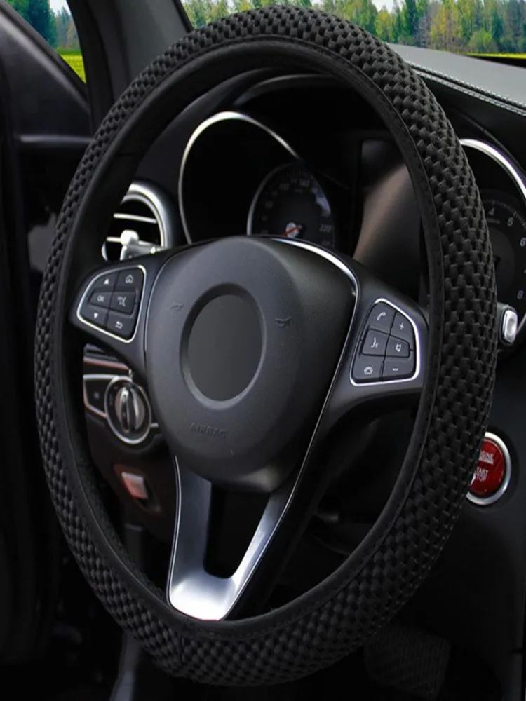 Steering Wheel Cover Universal Car Steering Wheel Cover Leather Car Steering Sleeve