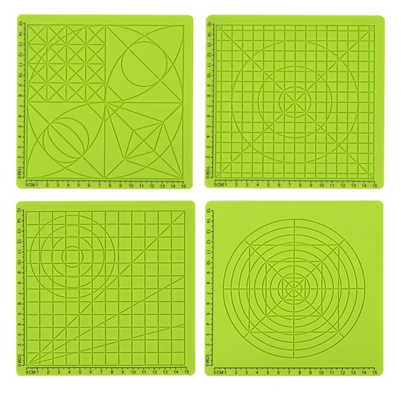 4 шт 3D печать Ручка Силиконовый дизайнерский коврик базовый шаблон многообразные детские инструменты для рисования с термостойким
