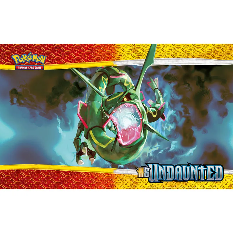 

Takara Tomy Pokemon Playmat Mat Mousepad Board Game Acessories Rayquaza Dragon Snake Animals Pattern Anti-slip Rubber Pad