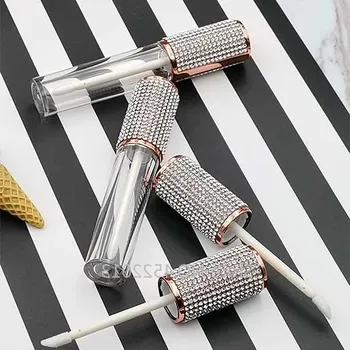 

Round Lip Gloss Tubes High Grade Clear Plastic Empty Lip Gloss Containers Filling Bottles Cosmetic Packaging Containers 10/30pcs