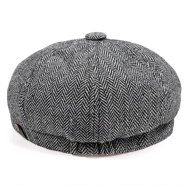 Мужская плоская шляпа плюща Гэтсби Кепка водителя осень зима мода Newsboy шляпа Восьмиугольные шляпы для мужчин