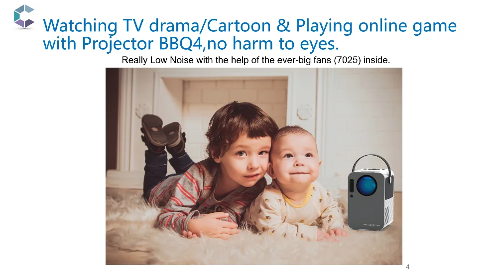 Android9.0 Portable Projector BBQ4--Big Step for LCD Projector_04