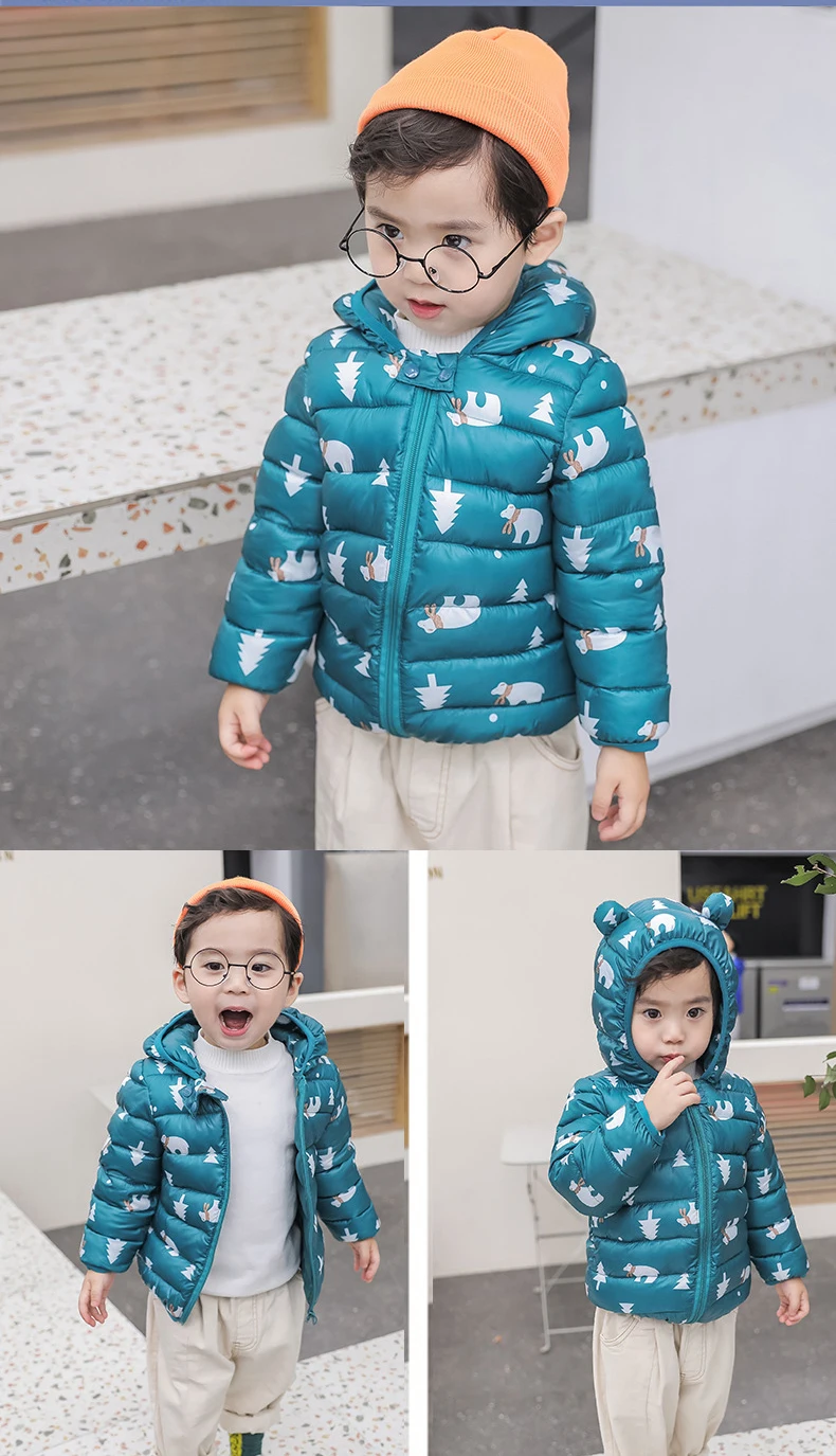 Детская куртка зимняя теплая верхняя одежда с рисунком динозавра для мальчиков от 2 до 6 лет весеннее пальто с рисунком для девочек пальто с капюшоном для маленьких детей, одежда Детский жилет