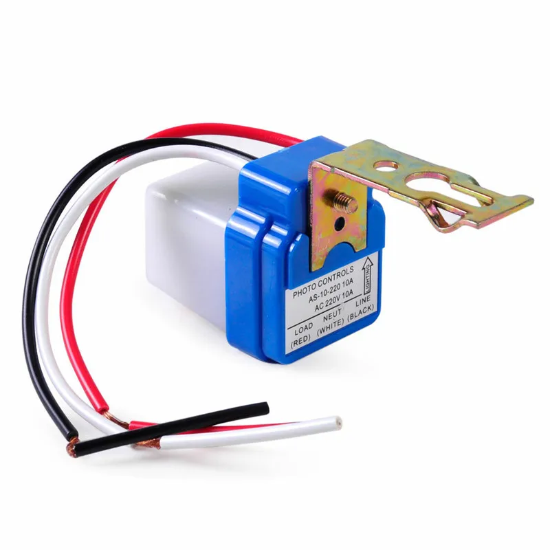 AC 220V/110V DC12V/24V Auto Street Light Switch Night On Day Off Photocontrol Sensor Switches Automatic Sensor Switch for ISN-K