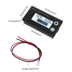 DC 8V-100V Lead Acid Lithium LiFePO4 Car Motorcycle Battery Capacity Indicator