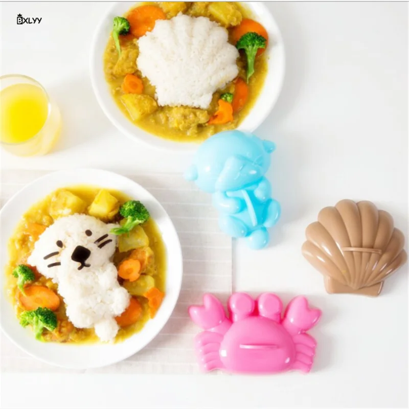 Форма для рисовых шариков 4 шт. форма мультяшная детская суши Bento DIY инструмент