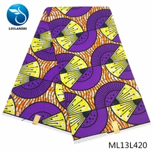 LIULANZHI ткань Анкара восковые принты полиэстер платье Африканский Воск Швейные принты материал для вечерние ML13L411-427