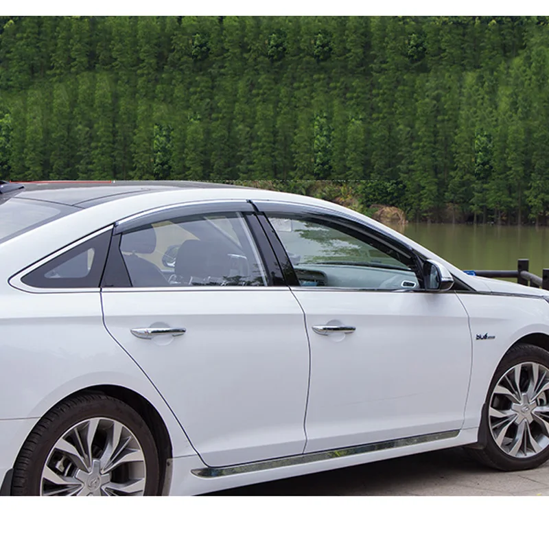 For Hyundai Sonata 2015-2020 Rain shield Windows visor Side wind window deflectors visor Windshield on the Windows Accessories