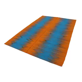 

203x287 Cm Orange Handmade Contemporary Rugs Rug-7x9 Ft