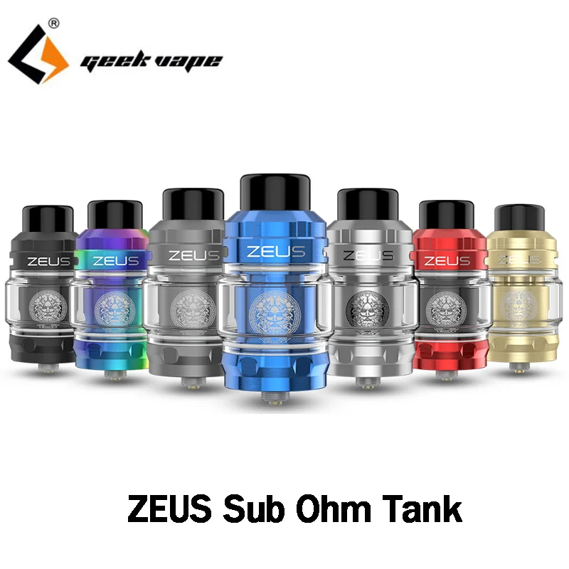 Оригинальный ZEUS Sub Ом бак 5 мл Ёмкость распылитель с сеткой Z1 катушки 0.4ohm/0.2ohm SUBOHM