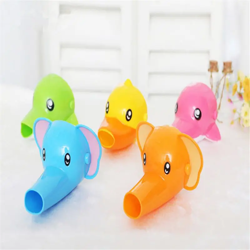 Home Cute Elephant Shape Novelty Faucet Extender PP Portable Children\\'s Cartoon Washing Faucet Extenders Home Cute Elephant Shape Novelty Faucet Extender PP Portable Children\\'s Cartoon Washing Faucet Extenders