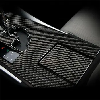 

2 PCS Gear Shift Box Water Cup Holder Panel Cover Trim For LEXUS IS250 300 350 High Quality Carbon Fiber Interior Stickers