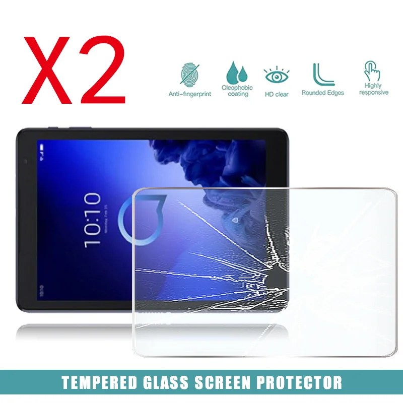 2Pcs Tablet Tempered Glass Screen Protector Cover for Alcatel 3T 10 PC Anti-Screen Breakage HD Film | Компьютеры и офис