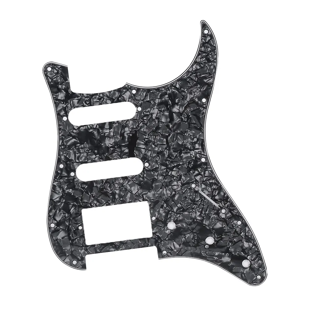 black pearl Pickguard Entertainment Replacement Musical Instrument Accessories Electric Guitar Scratch Plate Practical Durable PC for ST - Цвет: black pearl
