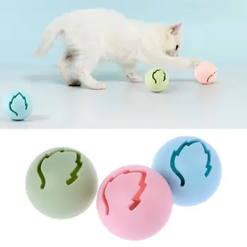 

3Pcs/Set Cat Flash Light Ball Catnip Bell Ball Interactive Kitten Exercise Toys 85WC