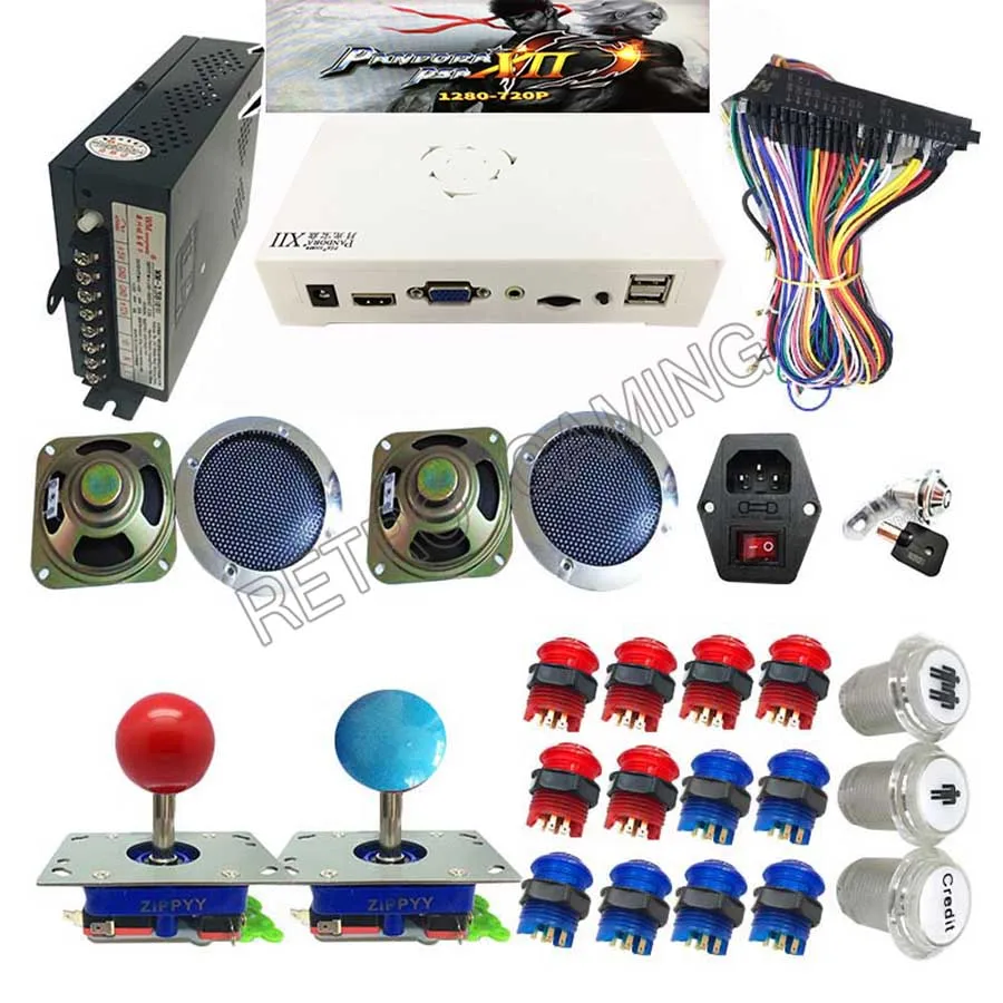 3D Pandora 3188 в 1 для игры JAMMA board Copy Sanwa Джойстик светодиодный кнопочный полный комплект для дома аркадная видеоигра машина DIY - Цвет: short zippy joystick