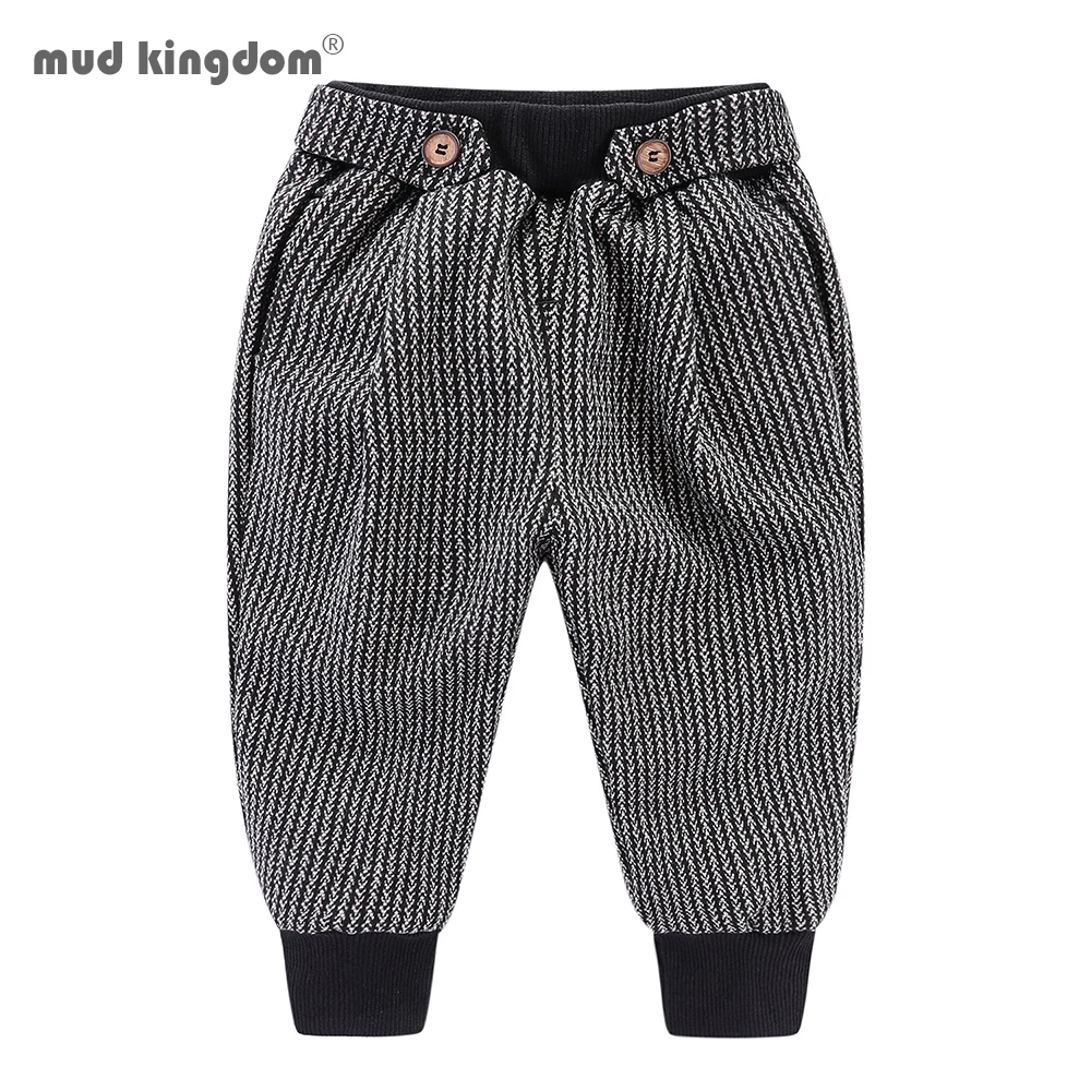 

Mudkingdom Kids Winter Pants Fashion Houndstooth Jogger Boys Girls Elastic Waist Casual Trousers
