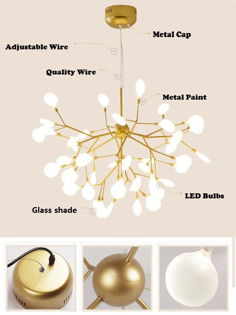 foyer light fixtures Modern decorative firefly led chandelier elegant chandelier ceiling chandelier living room lamp bedroom Chandelier cheap chandeliers