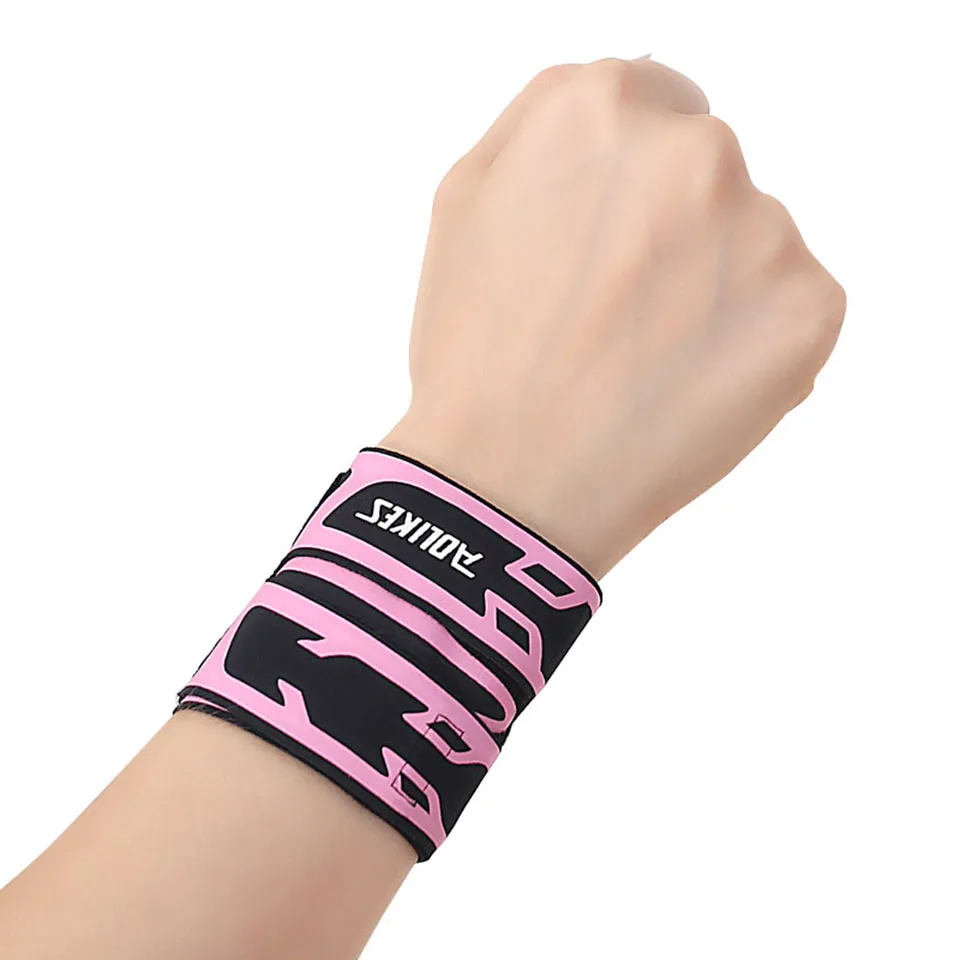 AOLIKES 1PCS Thin Gym Wrist Wraps Wristband Bandage for Basketball badminton tennis Equipment Hand wrist Support Carpal Tunnel