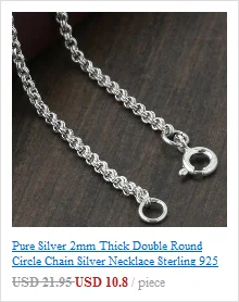 Чистое Серебро 925 пробы серебро для мужчин и женщин ретро тайское серебро 3 мм толстое ожерелье с кукурузой S925 настоящая серебряная круглая подвеска на цепочке для мужчин