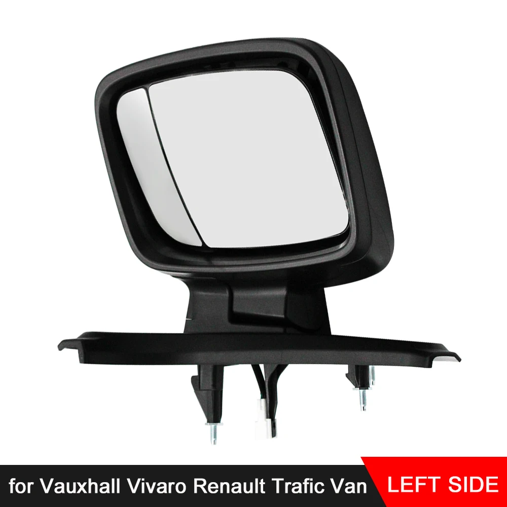 

Electric Black Wing Mirror Passenger Side Fit for Vauxhall Vivaro Renault Trafic Van Side Wing Mirror Cover Caps