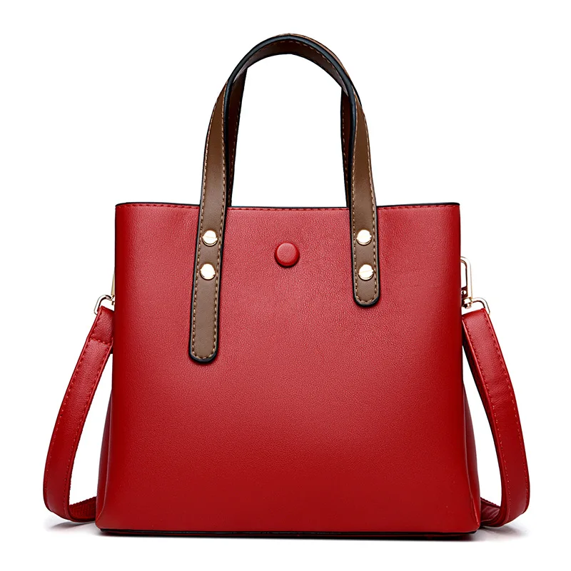 New High Quality Leather Tote Bag Lady Shoulder Crossbody Bags For
