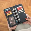 PUOU 2020 Fashion Zipper Purses Women's Wallets Envelop Long Wallet Women Long Section Clutch Wallet Soft PU Leather Money Bag 6