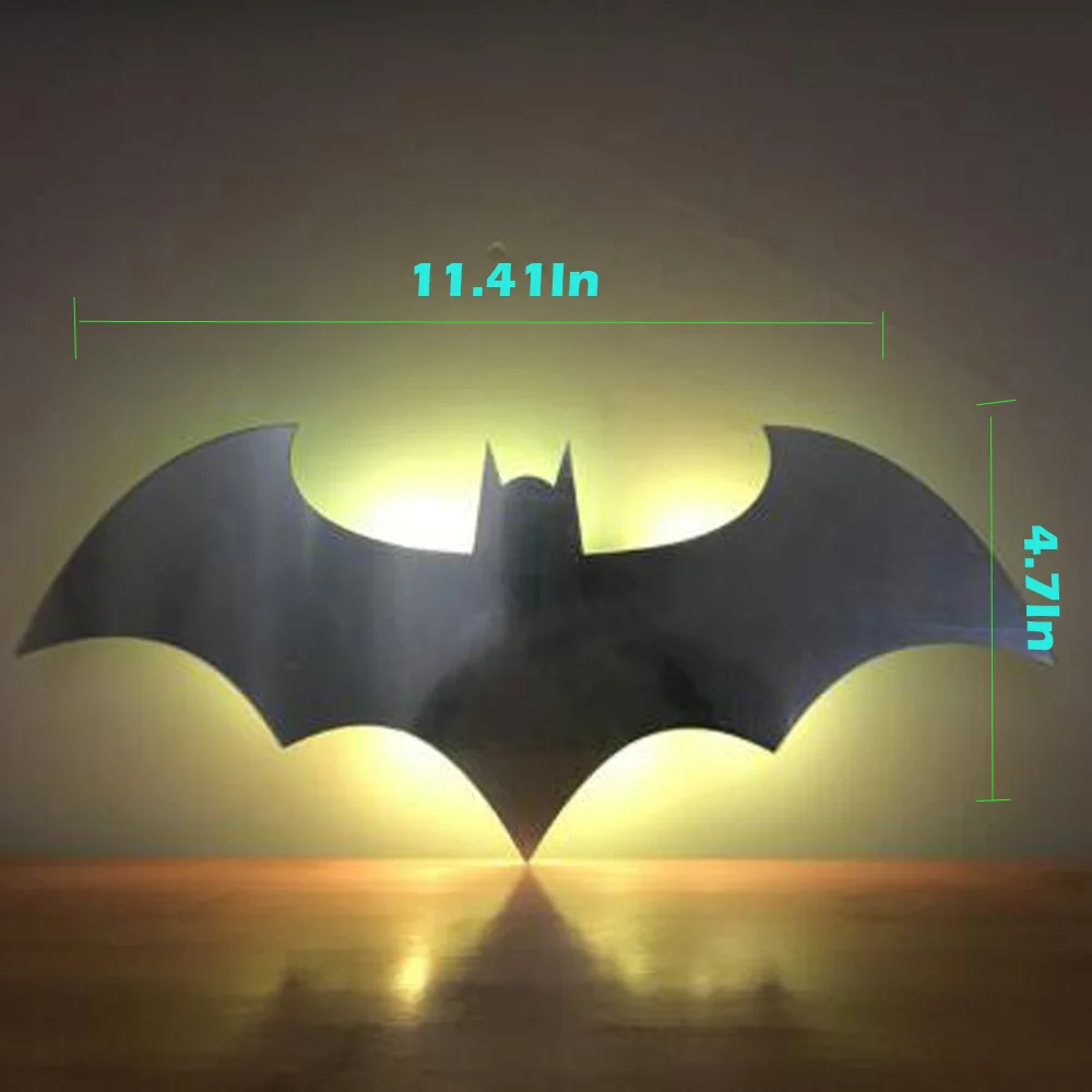  2018 Hero Batman Bat Wall Night Light Lampara Shadow Projection Lamp Child Kids Toy Gifts Warm Ligh - 32856075156
