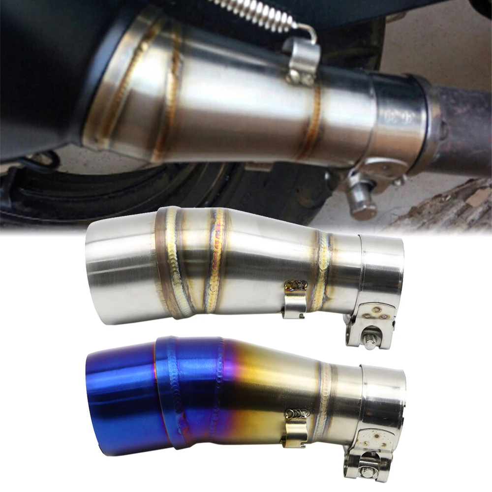 

Exhaust Pipe for Kawasaki Ninja 250 300 Z250 Z300 Motorcycle Muffler Middle Section Link Adapter Parts Stainless Steel