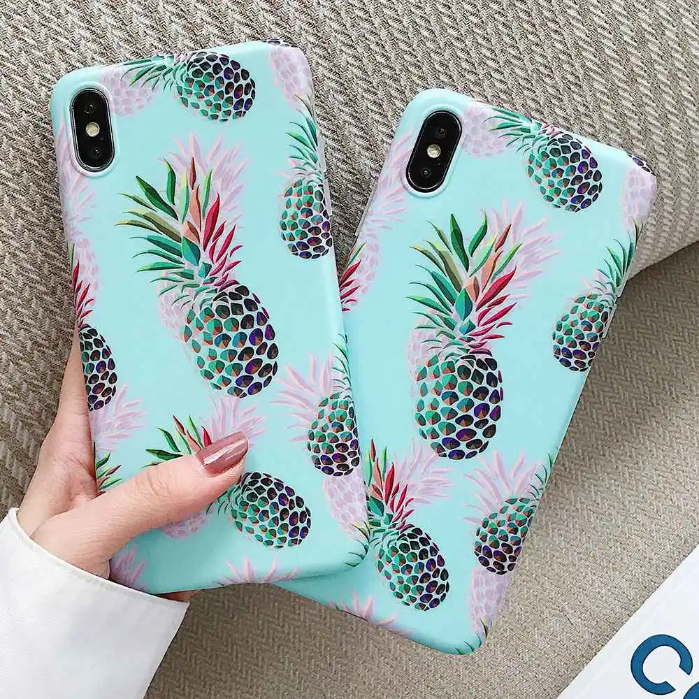 Роскошный мягкий чехол KISSCASE из ТПУ с ананасом для IPhone X 6 6S 7 8 Plus XR XS MAX Модный