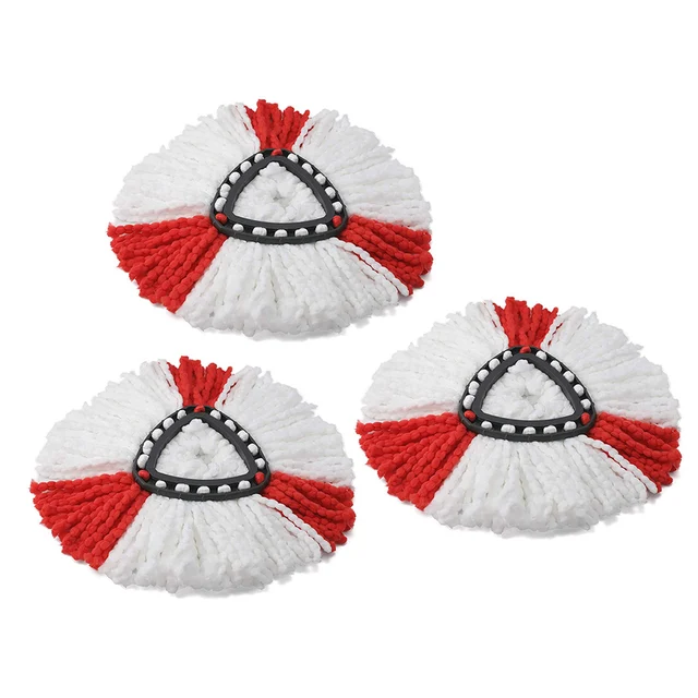 5/3Pcs Magic Mop Clean Refill Head for Vileda Floorcloth Ultramax Household Cleaning Tools Easy Wring Insert Turbo Accessories 3 red