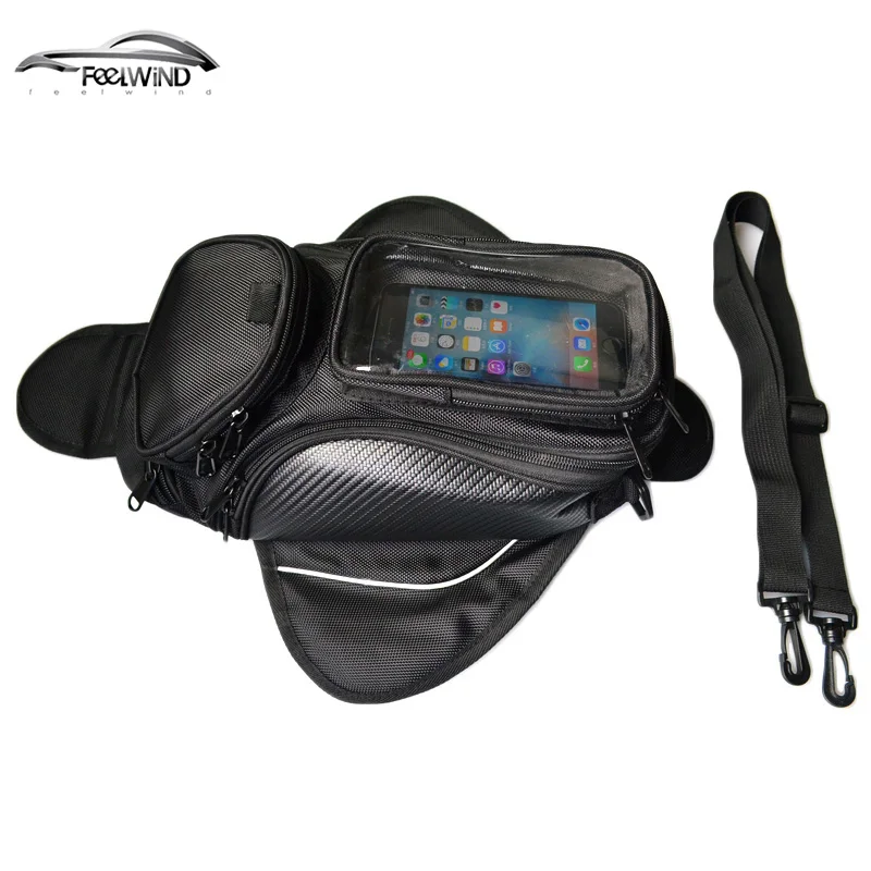 SANON Motorcycle Tank Bag Motorbike Oil Fuel Tank Bag Magnetic Tank Bike Bag Motorcycle Bag Big Screen for phone 