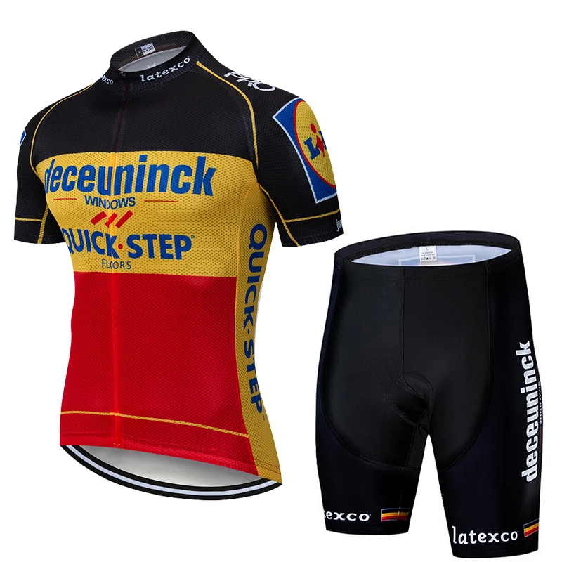 Черная одежда для велоспорта Quickstep, одежда для велоспорта, быстросохнущая одежда для велоспорта, мужская летняя одежда для велоспорта, Майки для велоспорта 12D, набор велосипедных шорт - Цвет: 12