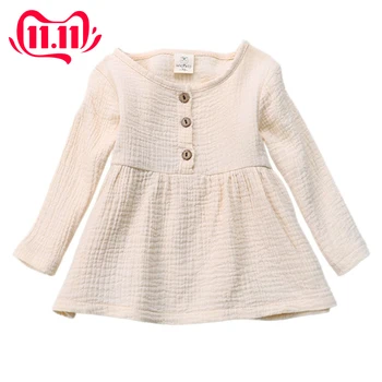 

WEIXINBUY Sweet Kids Clothes Girl Cotton Shirt Princess Tops Summer Spring Autumn Sundress