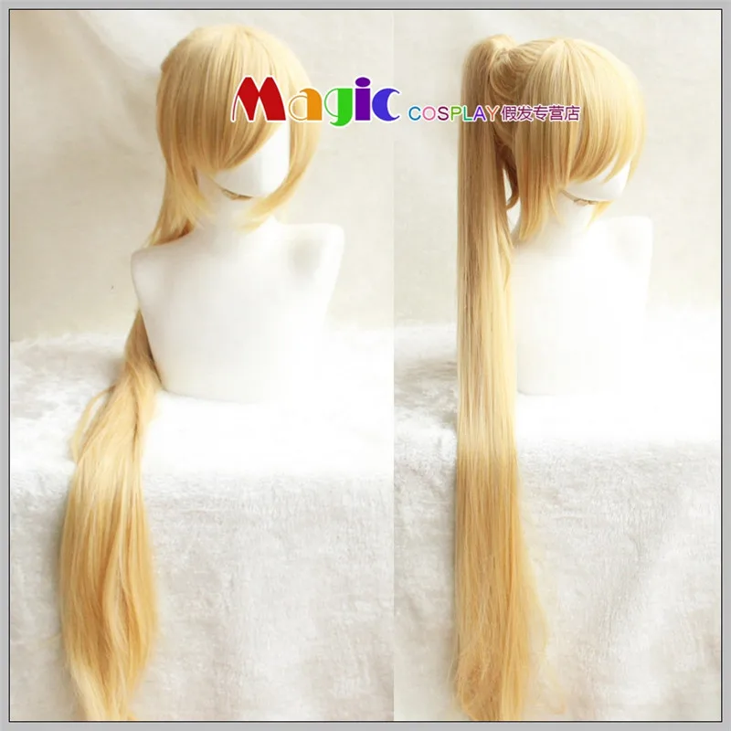 

New Type Rachel Gardner Wigs Anime Angels of Death Cosplay Wig Synthetic 120CM Golden Women Hair Ray Angels of Death Cosplay Wig