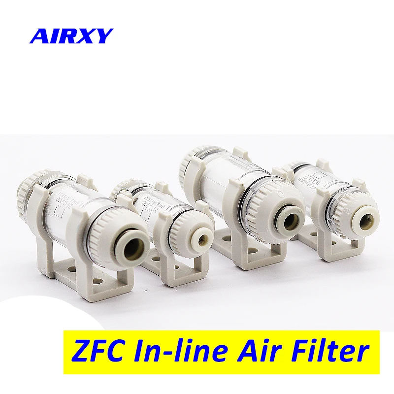 

ZFC In-line air filter Pipeline vacuum filter large flow ZFC100-04B ZFC100-06B negative pressure filter ZFC200-06B ZFC200-08B