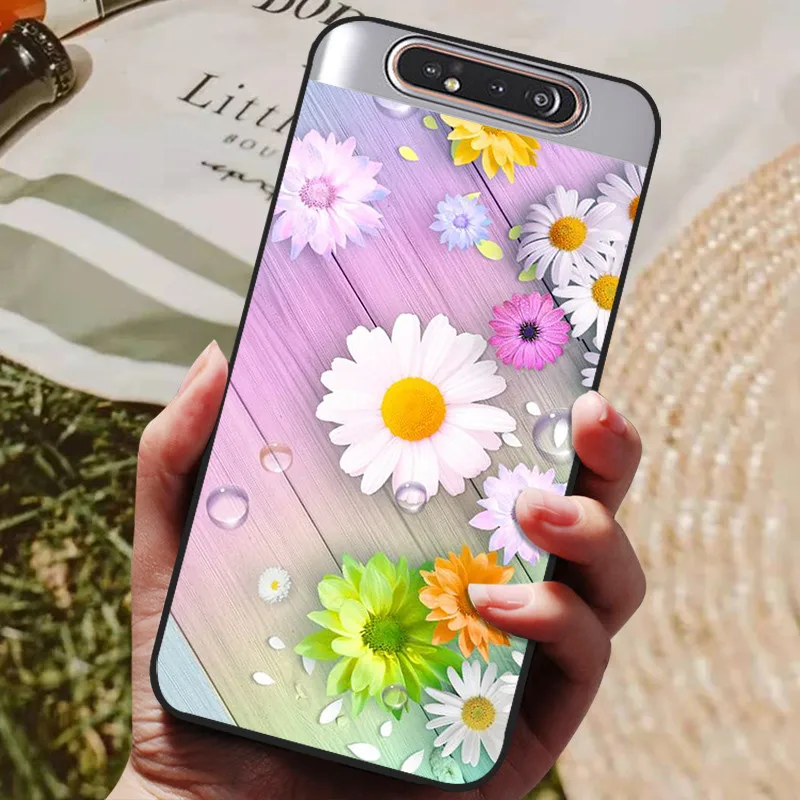 For Samsung A80 Case Silicon Back Cover Phone Case For Samsung Galaxy A80 Cases for Galaxy A 80 A805F A805 Soft bumper Funda flip cover Cases & Covers