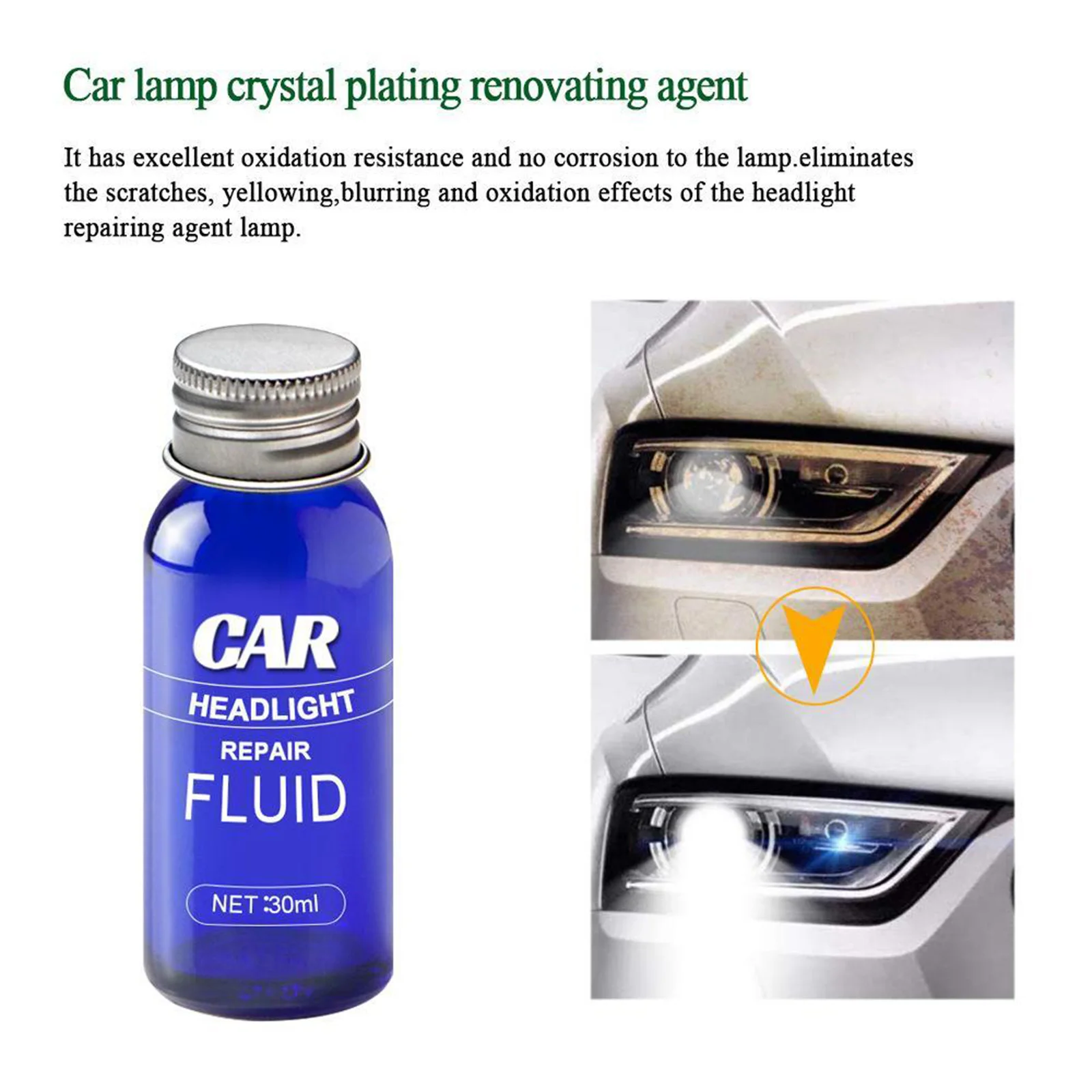  Car Headlight Polishing Agent Scratch Remover Repair Liquid Restoration Kit Car Scratch Repair Coating Repair