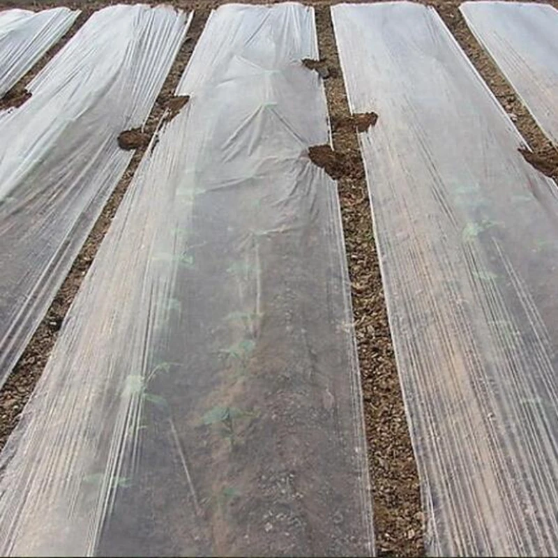 10m 0.006mm Mulch Film PE White Plastic Ground Cover Film Frost Protection Keep Warm Weed Control Garden Mulch Film 4